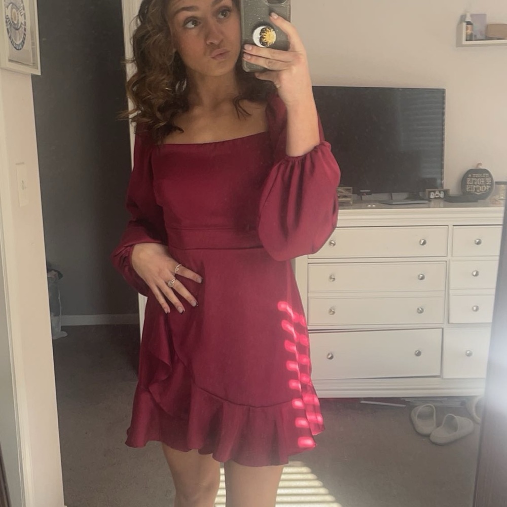 Maroon/red dress